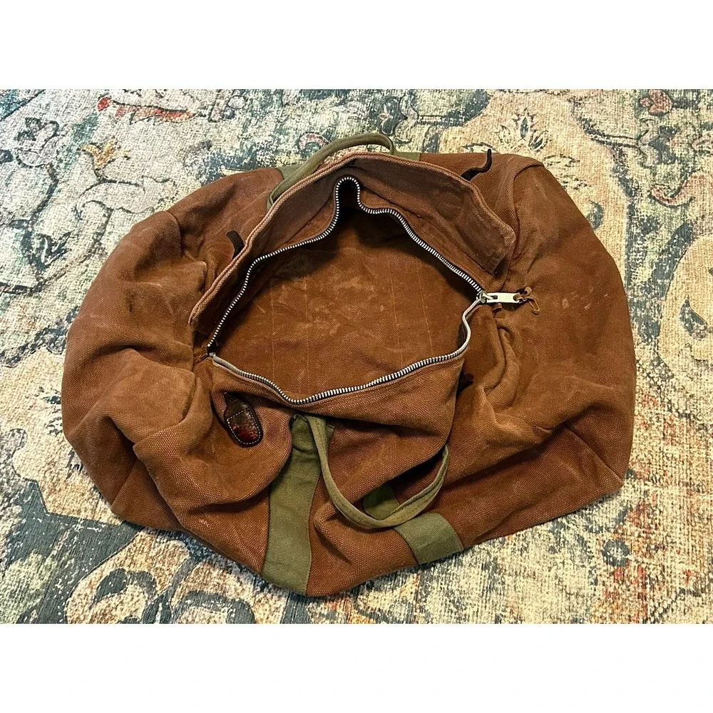 Escape From The Ordinary Heavy Canvas Duffle Bag Norm Thompson Portland OR